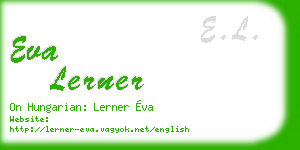 eva lerner business card
